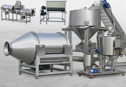 Types of Pet food seasoning machines