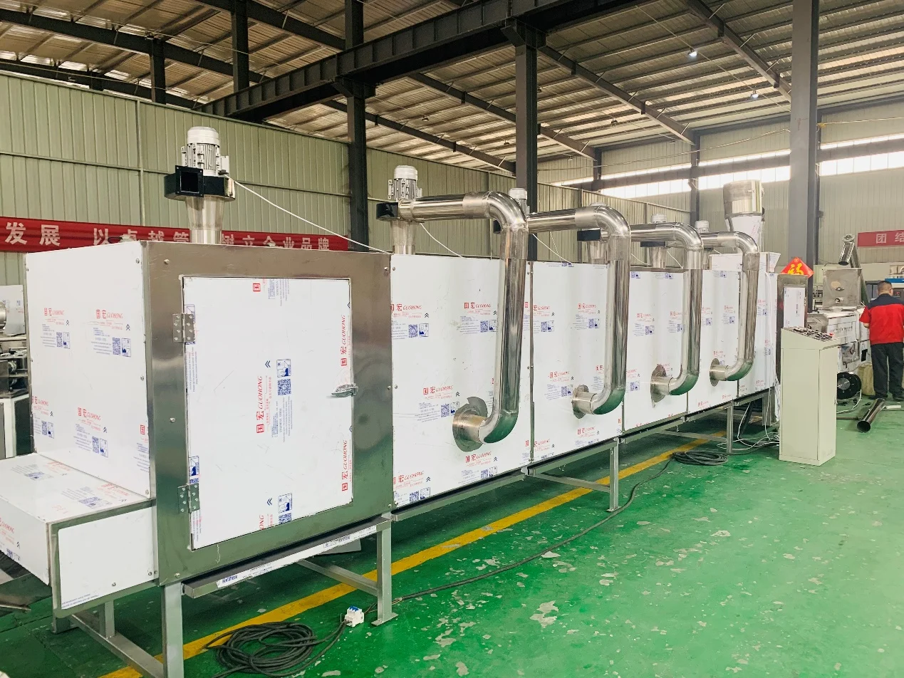 Fish feed production line inspection running for Nigeria client