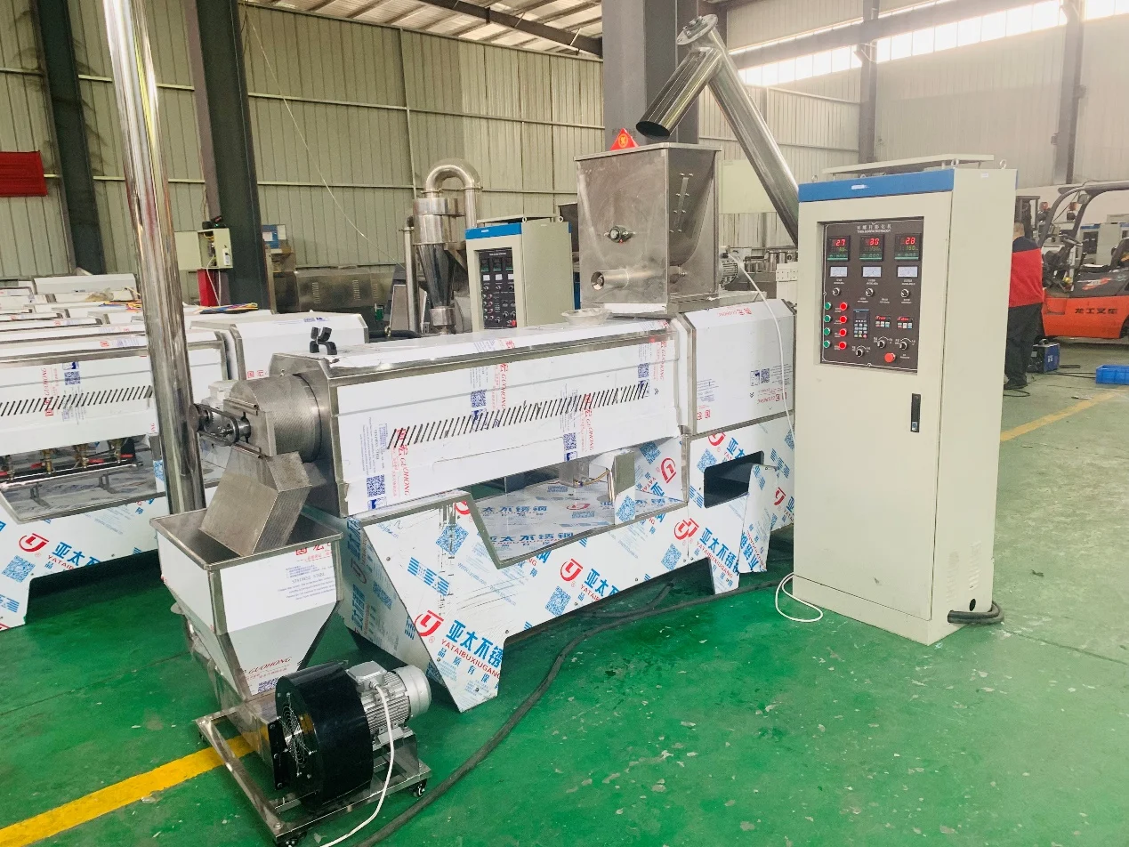 Fish feed production line inspection running for Nigeria client